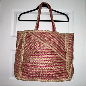 Shiraleah Stripe Straw Tote Bag